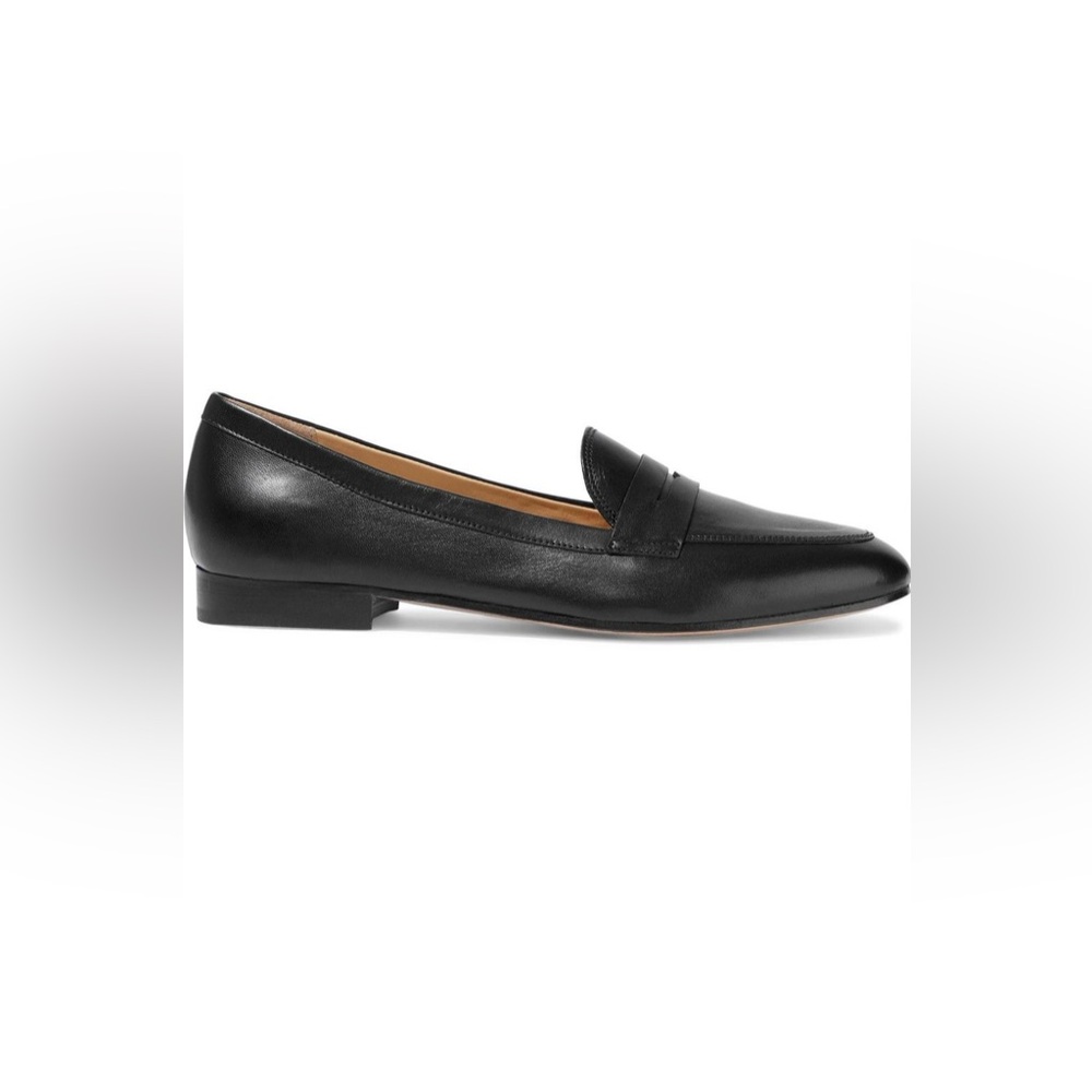 black leather iris & ink loafers